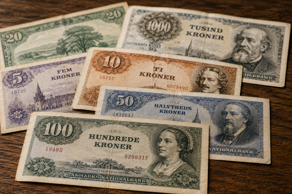 Gamle pengesedler er blevet attraktive samleobjekter
